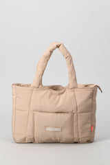 Quilted Tote Bag - Cashew