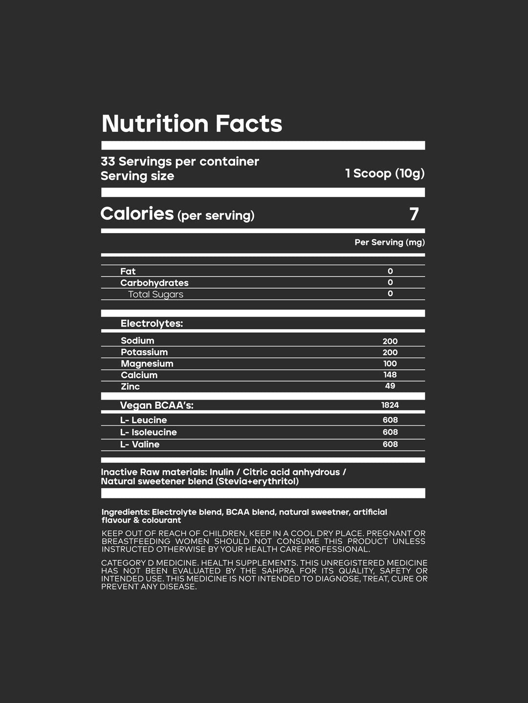 Hydrating Electrolytes + BCAAs