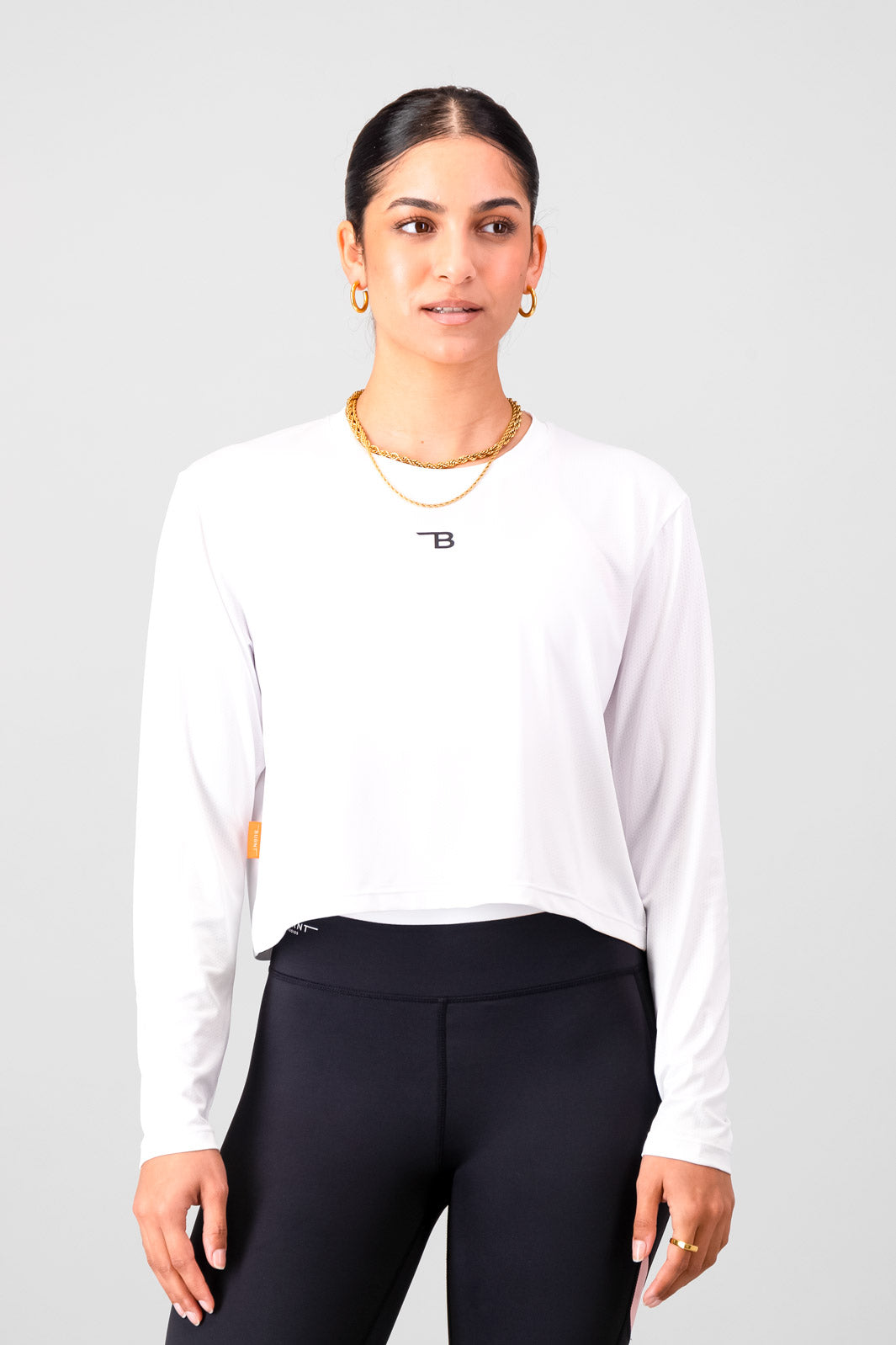 Relay Relaxed Long Sleeve - White