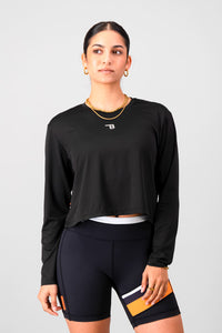 Relay Relaxed Long Sleeve - Black