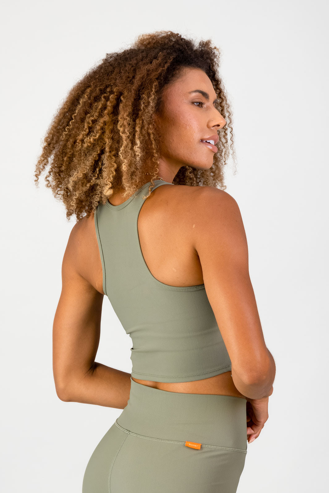 Stile Di Vita Rib Supportive Tank - Sage