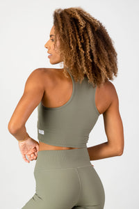 Stile Di Vita Rib Supportive Tank - Sage