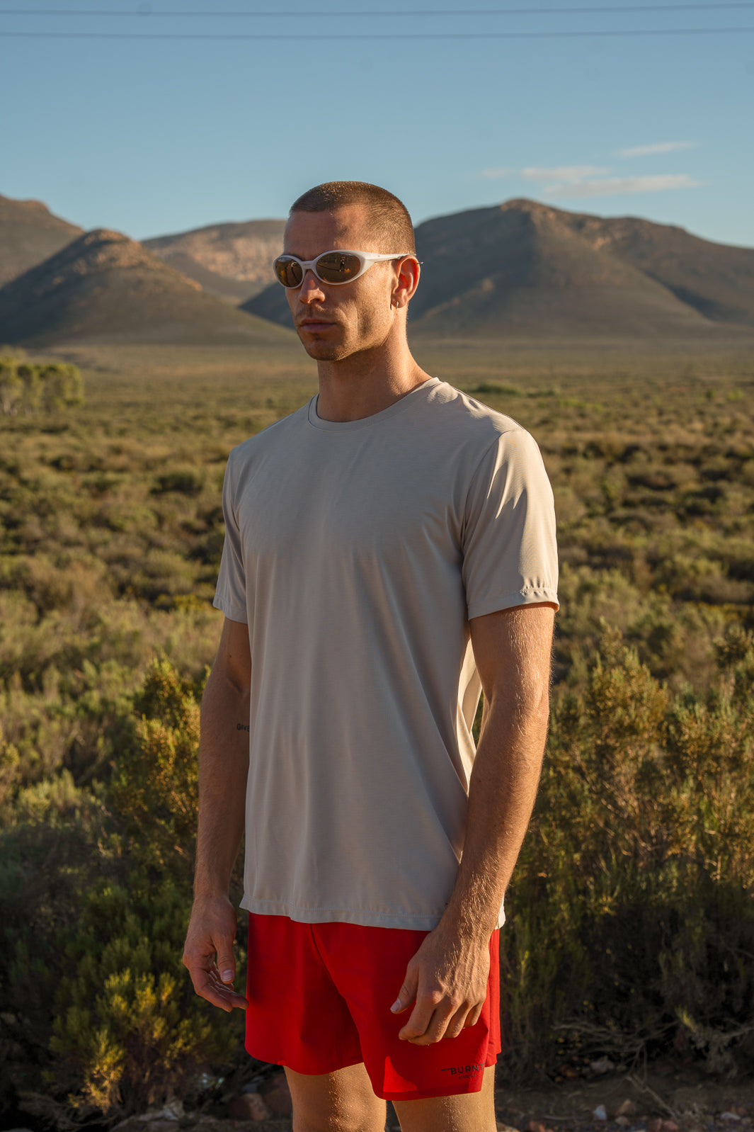 Burnt Studios | Fuel Tee - Greige