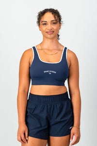 Trophy Bra - Navy & White