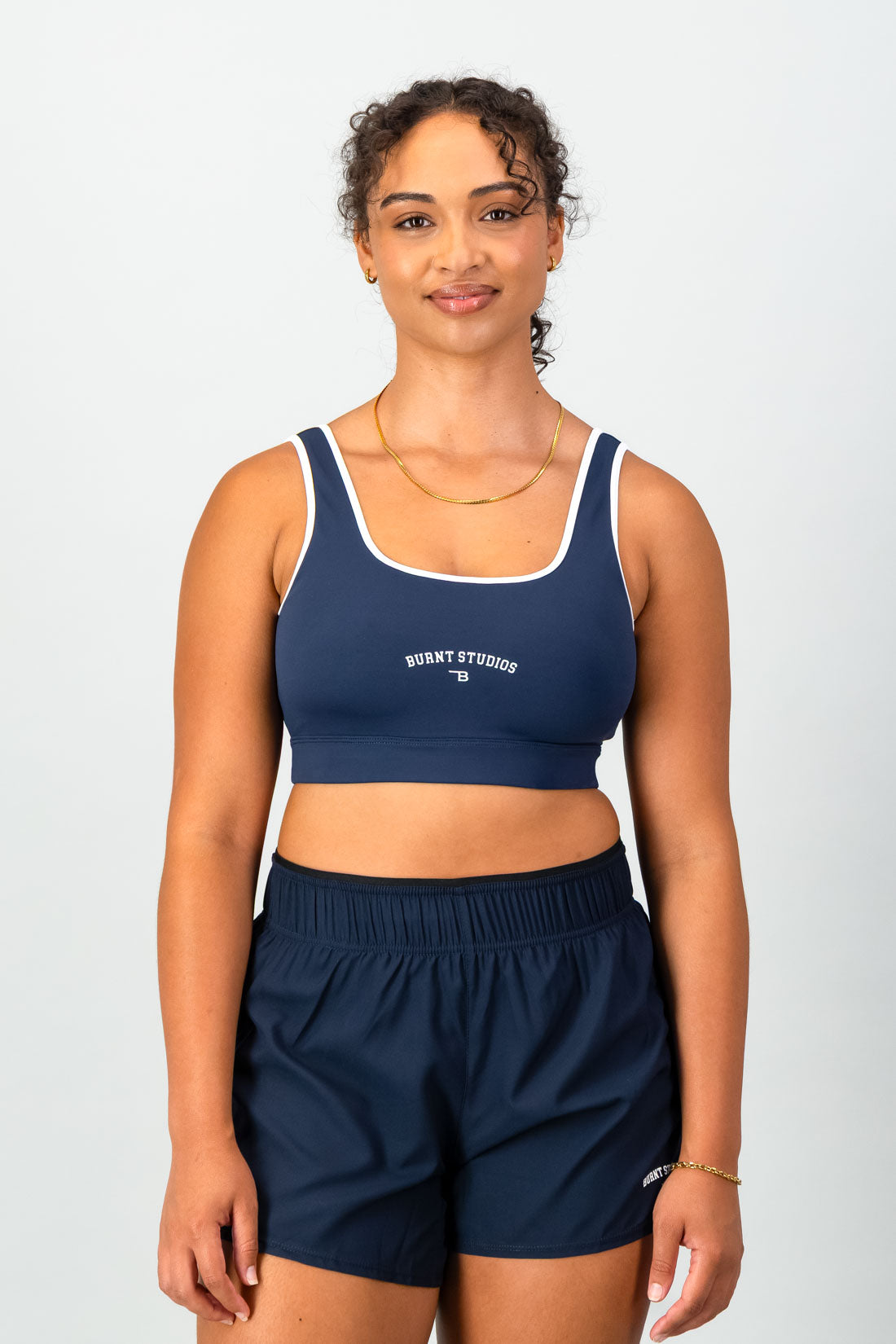 Trophy Bra - Navy & White