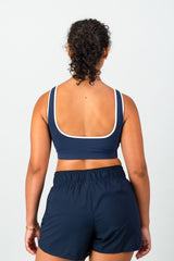 Trophy Bra - Navy & White