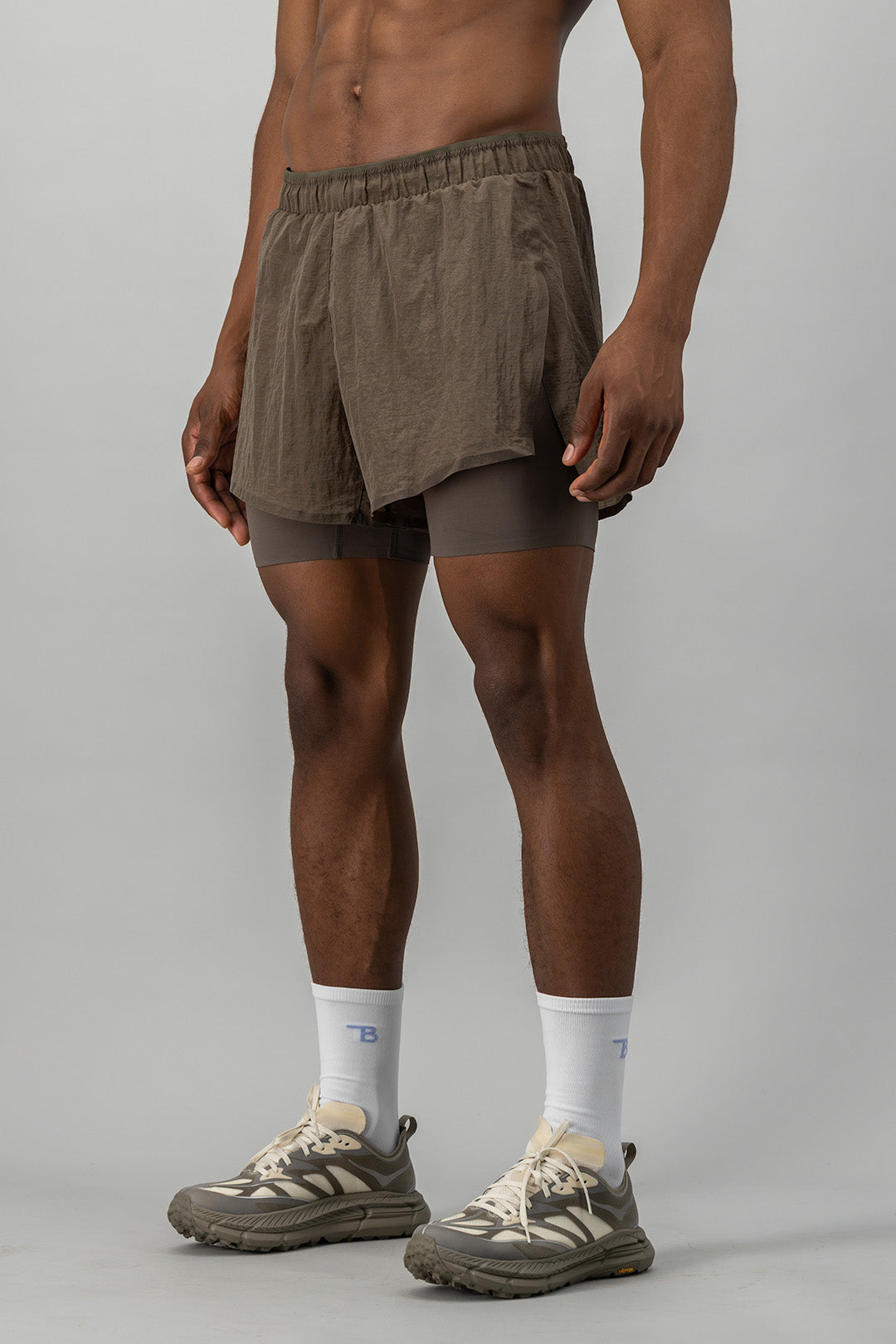 Glide 2-in-1 Run Short - Sandstone