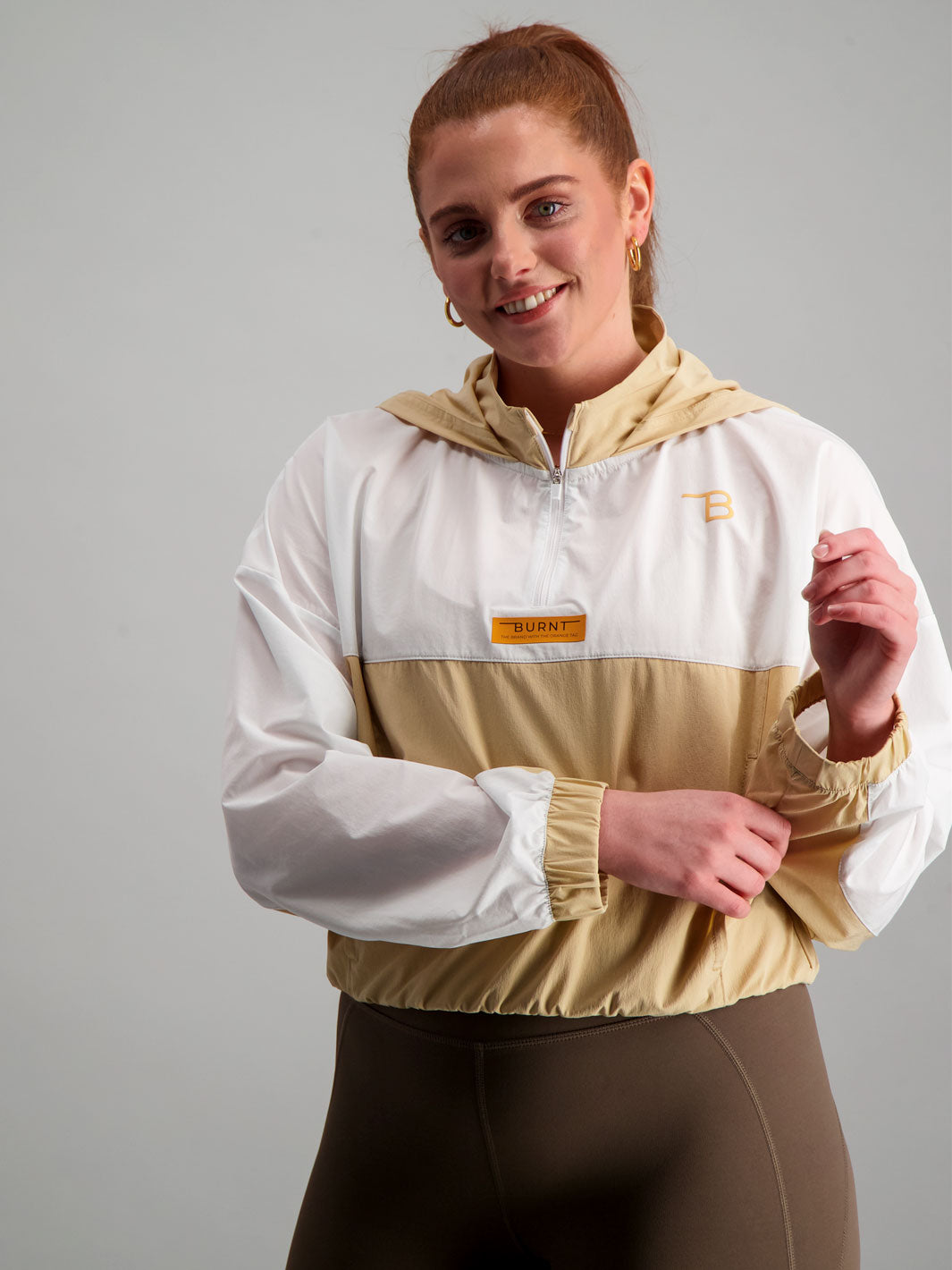 Aspen Lightweight Jacket - Sand/White