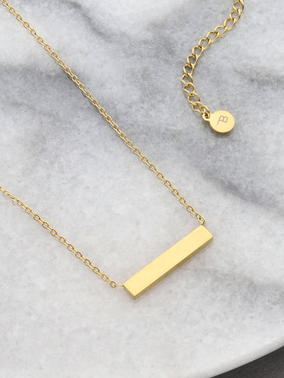 Fine Bar and Chain Necklace | Active Jewellery | Burnt Studios