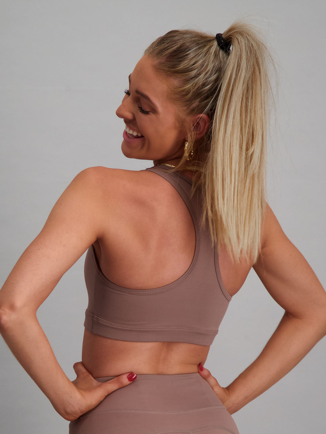 Latte Sports Bra Long Lined