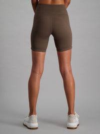 Mocha Colour Active Shorts with no-ride feature