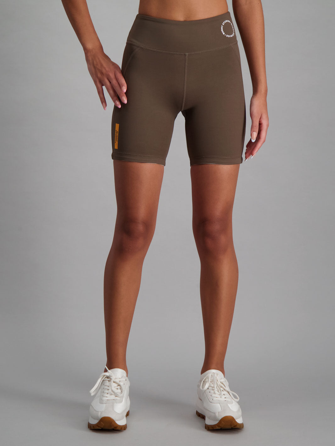 Mocha Colour Active Shorts with no-ride feature