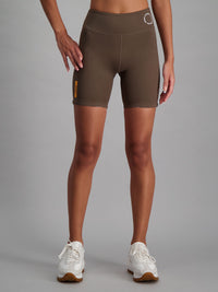 Mocha Colour Active Shorts with no-ride feature