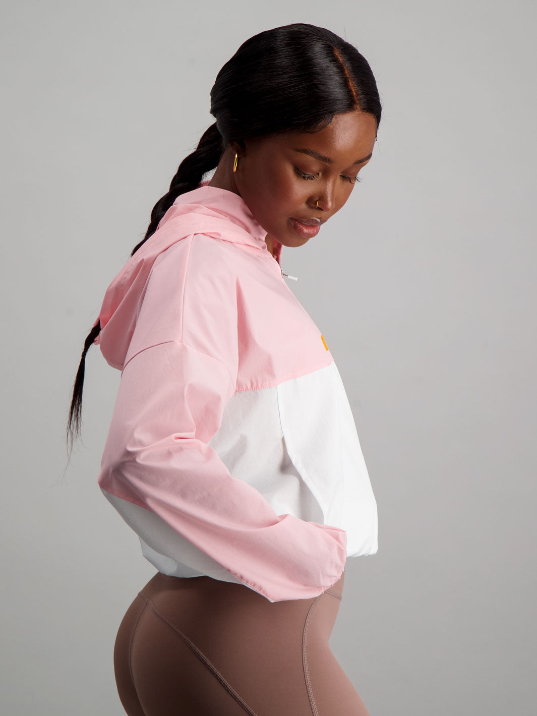 Aspen Lightweight Jacket - Pink/White