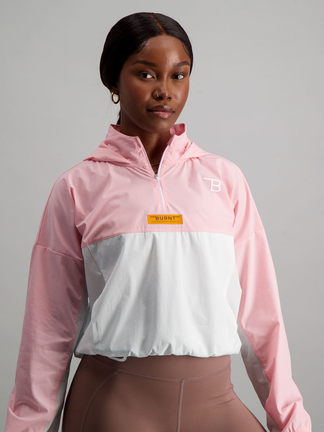 Aspen Lightweight Jacket - Pink/White