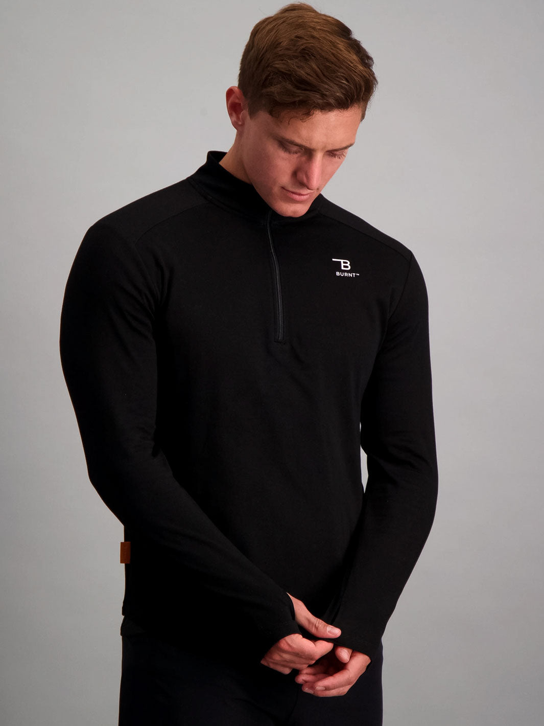 Augusta 1/4 Zip Top - Black