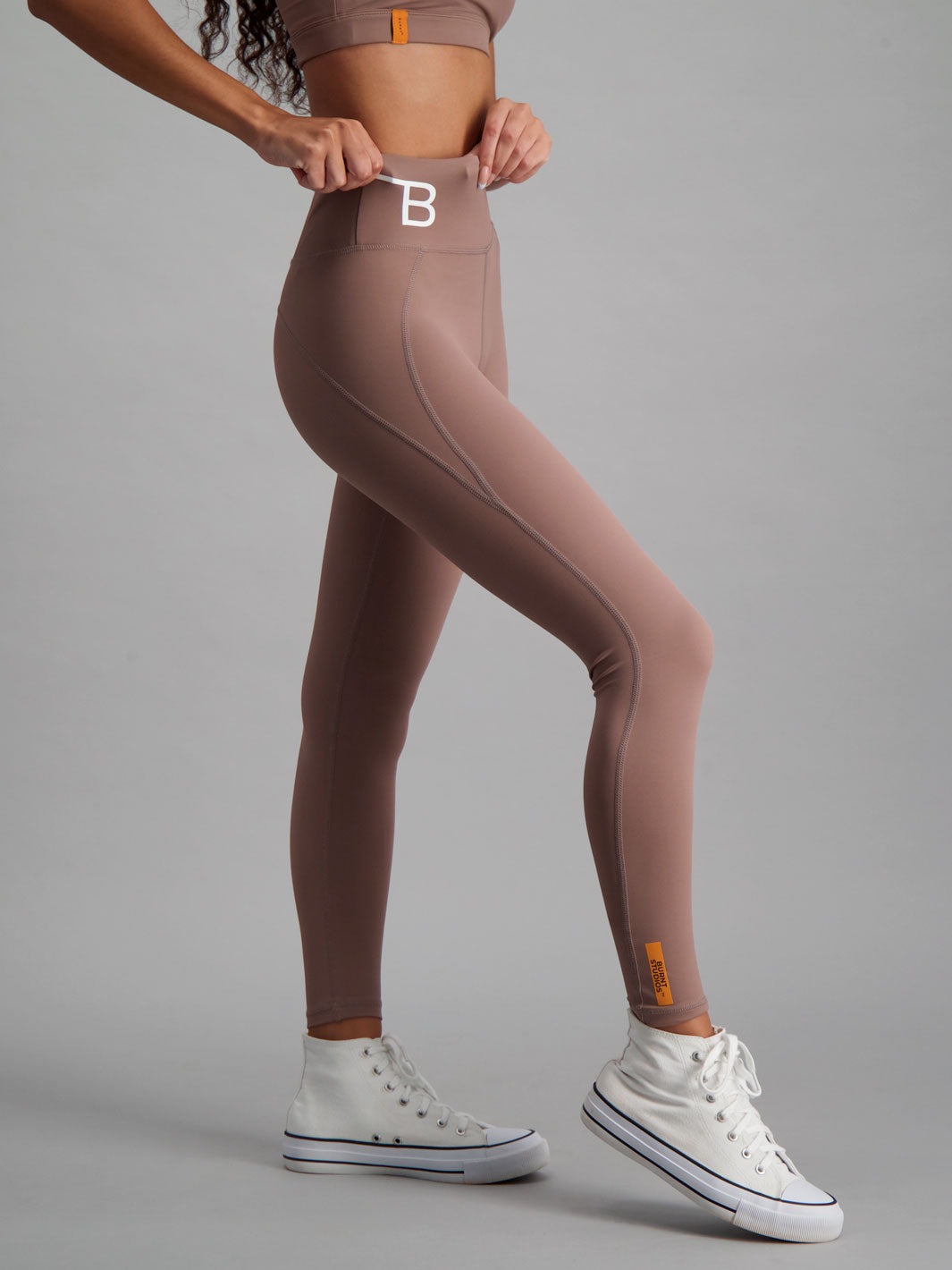 Activewear Tights Neutral Colours Side Image